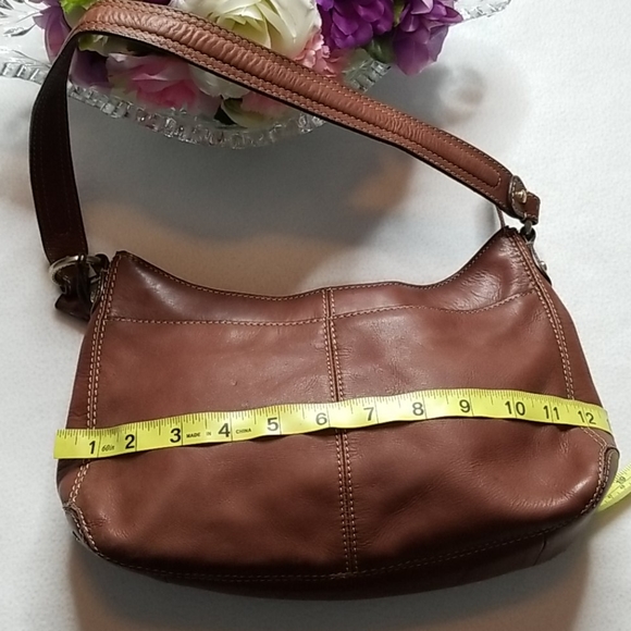 Liz Claiborne Vintage Brown Genuine Leather Bag - Picture 14 of 16